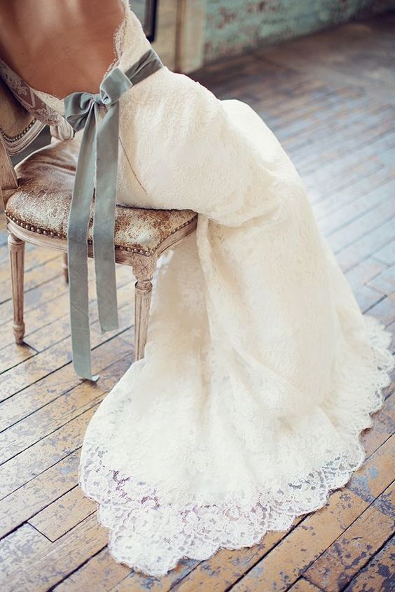 vestido novia lazo terciopelo