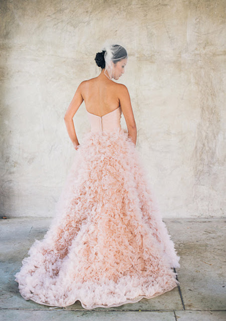 rose quartz wedding dress