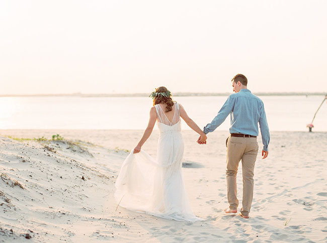 boda intima playa