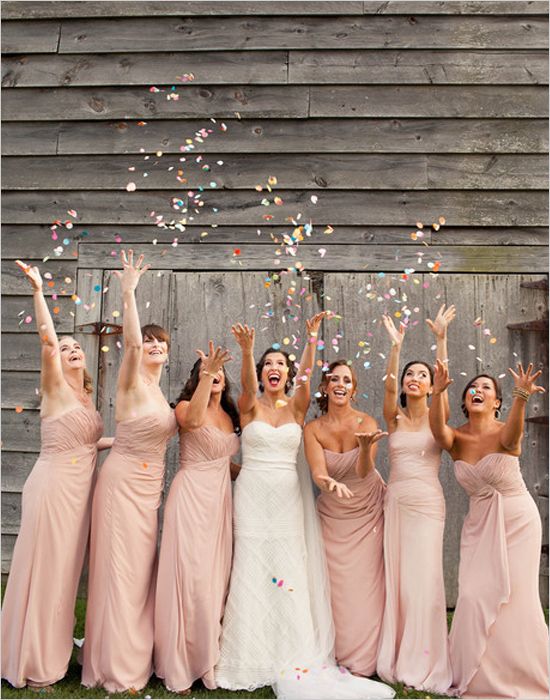 bridesmaids confetti