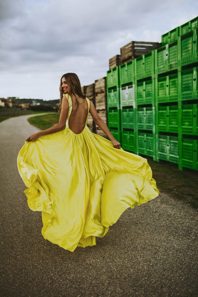 lacroxebcn vestido amarillo boda